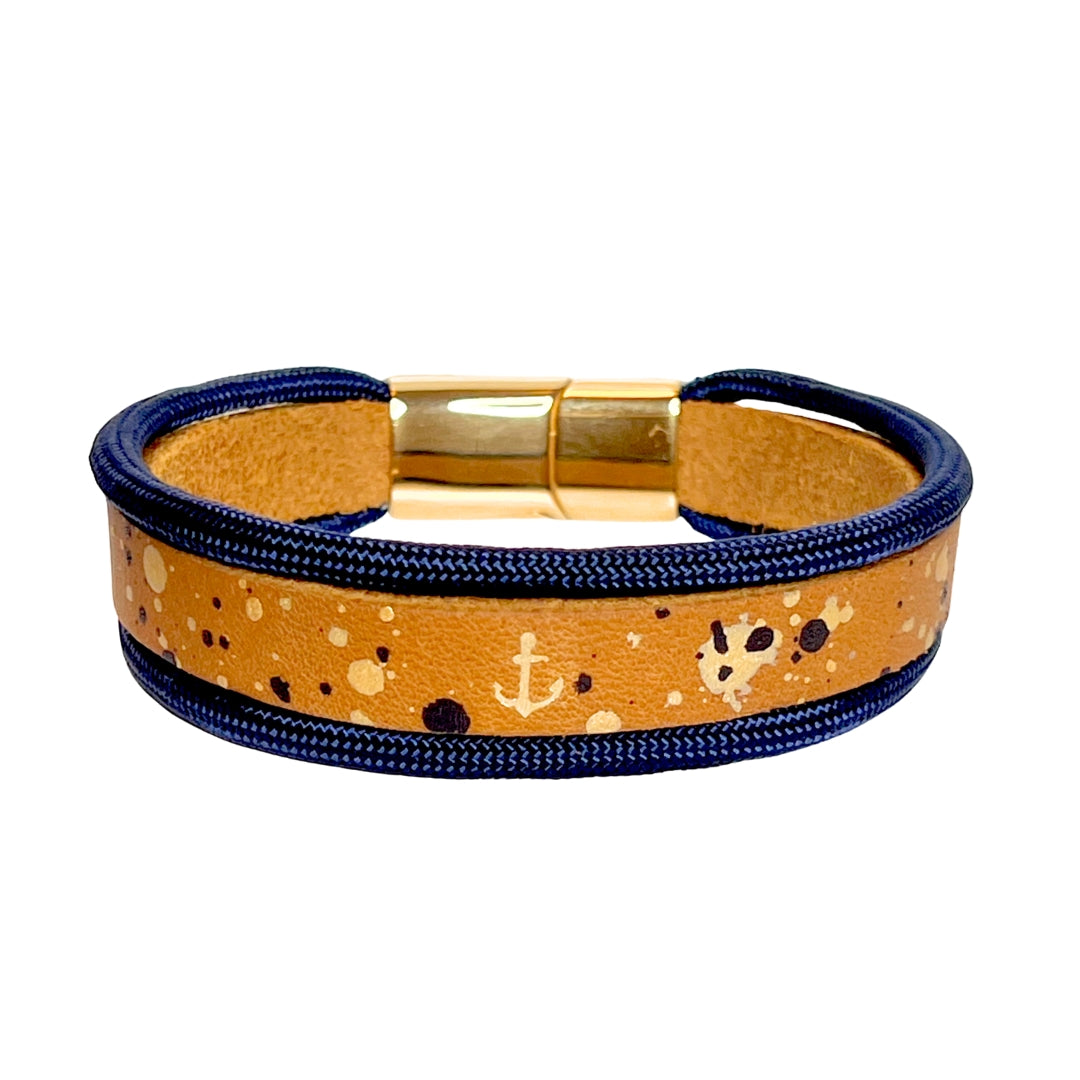Armband "Cognac x ocean" - Kreativ Kollektion