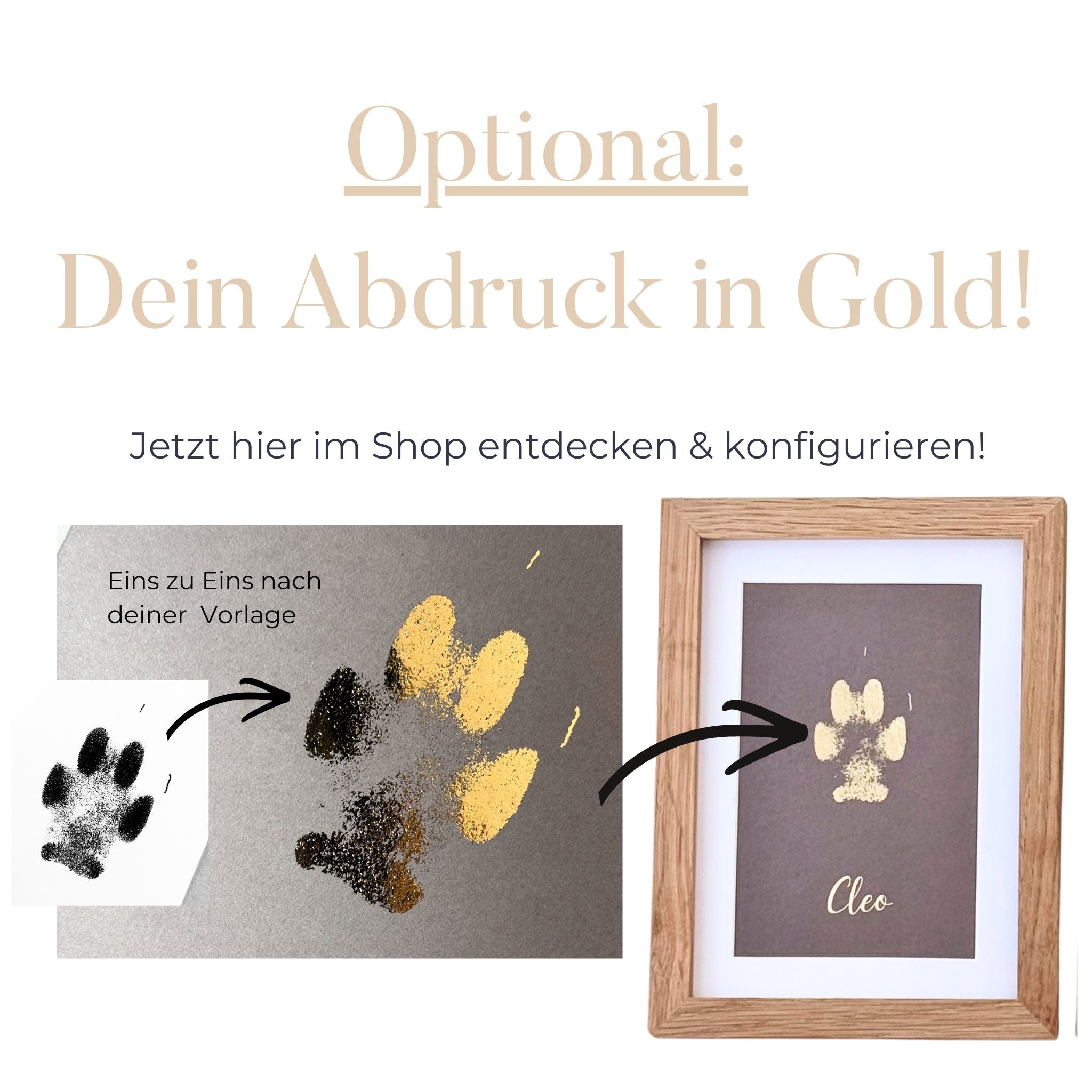 Abdruckset für Babys und Tiere mit Clean Touch Technologie