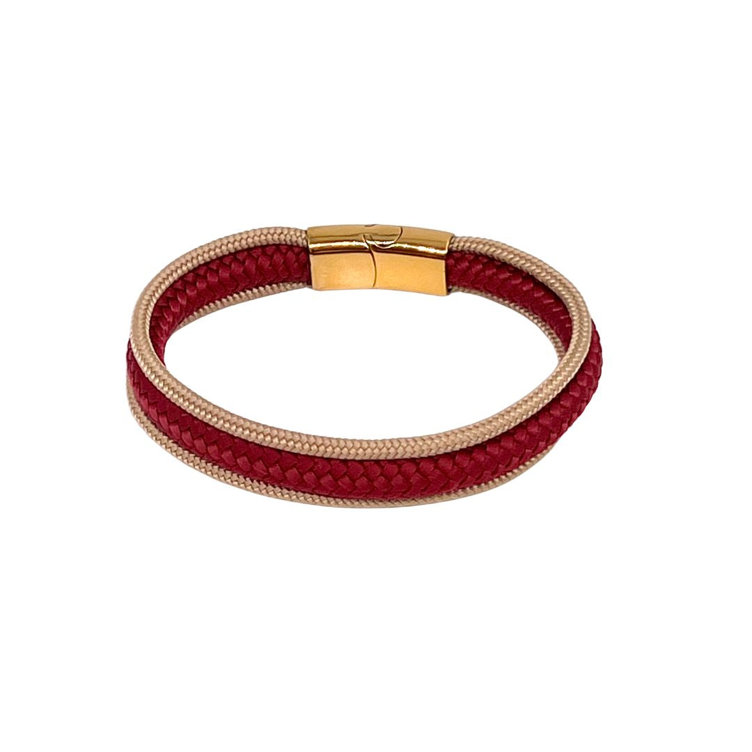 Armband „Nordlicht“ - Creme Bordeaux