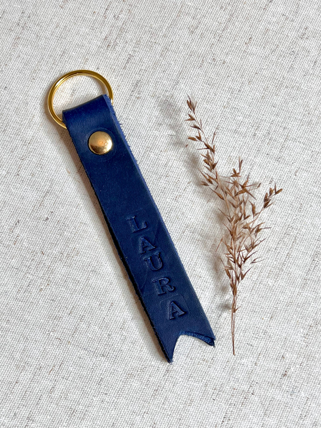 Personalisierter Leder Schlüsselanhänger - verschiedene Farben