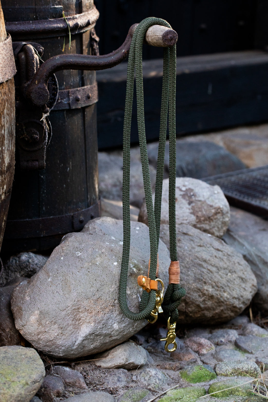 Tau-Leine "Waldgold" | Oliv-Cognac