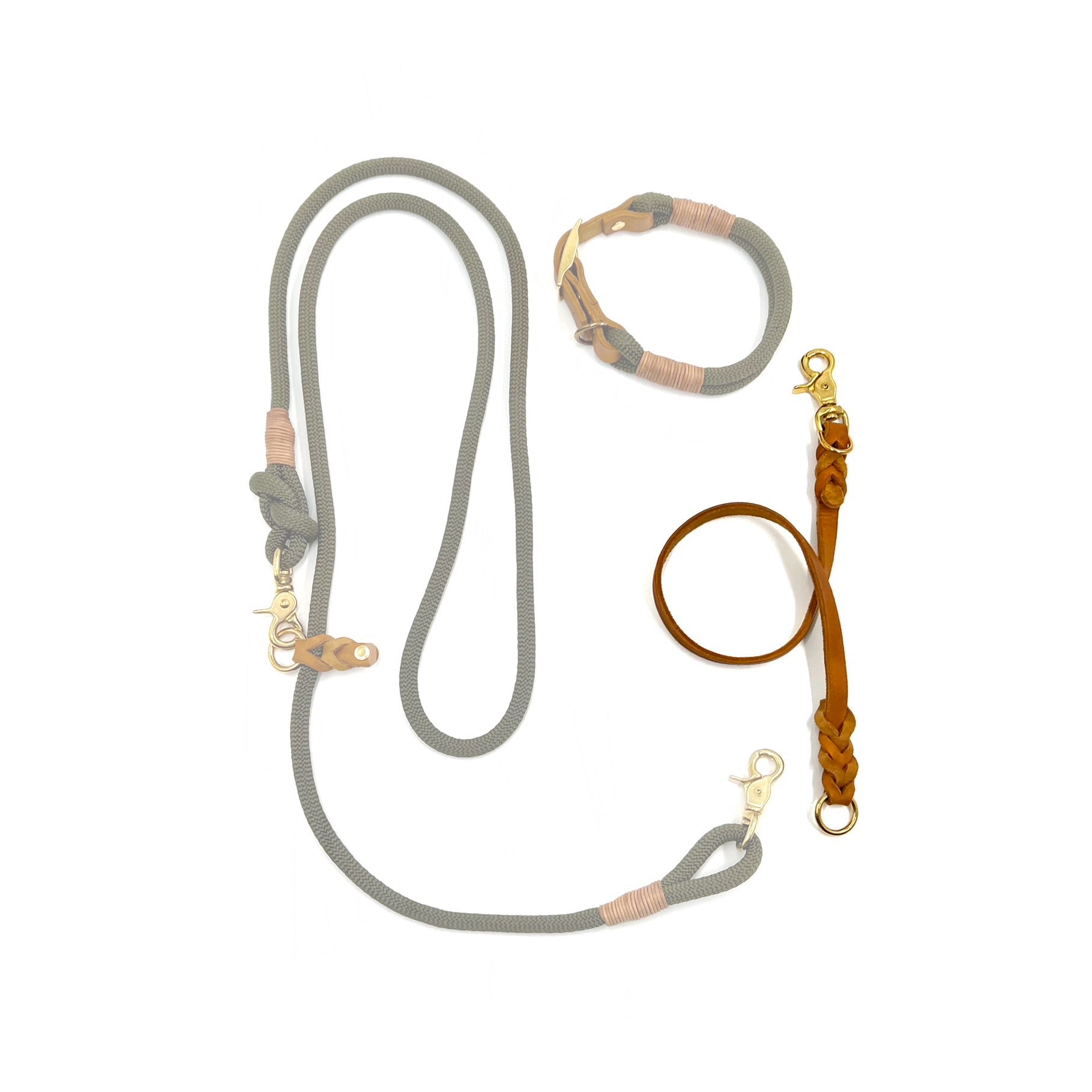 Leinen Adapter Koppelstück - Leder - verschiedene Farben - Switch & Style