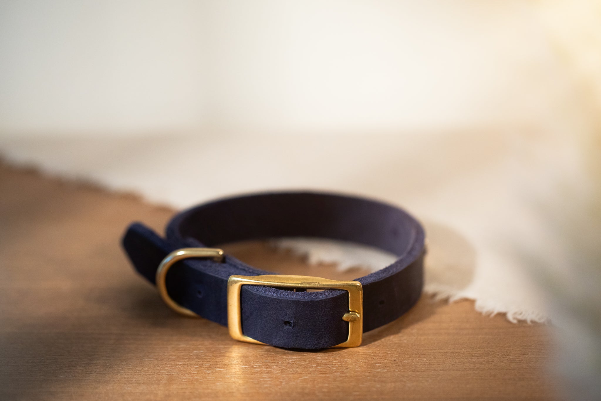 Partnerlook Set - Tova - Marine Leder PUR - Halsband und Armband
