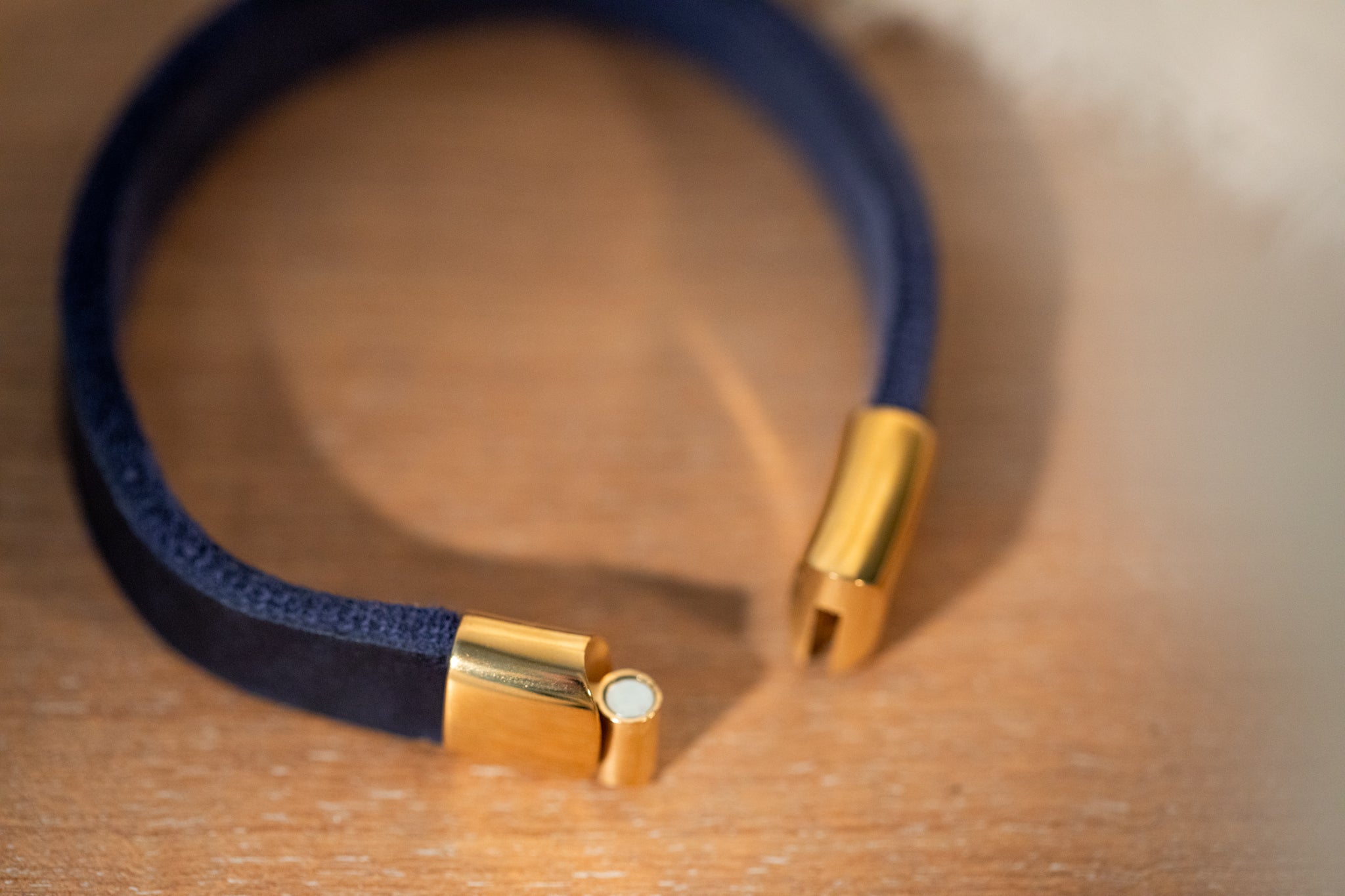 Partnerlook Set - Tova - Marine Leder PUR - Halsband und Armband