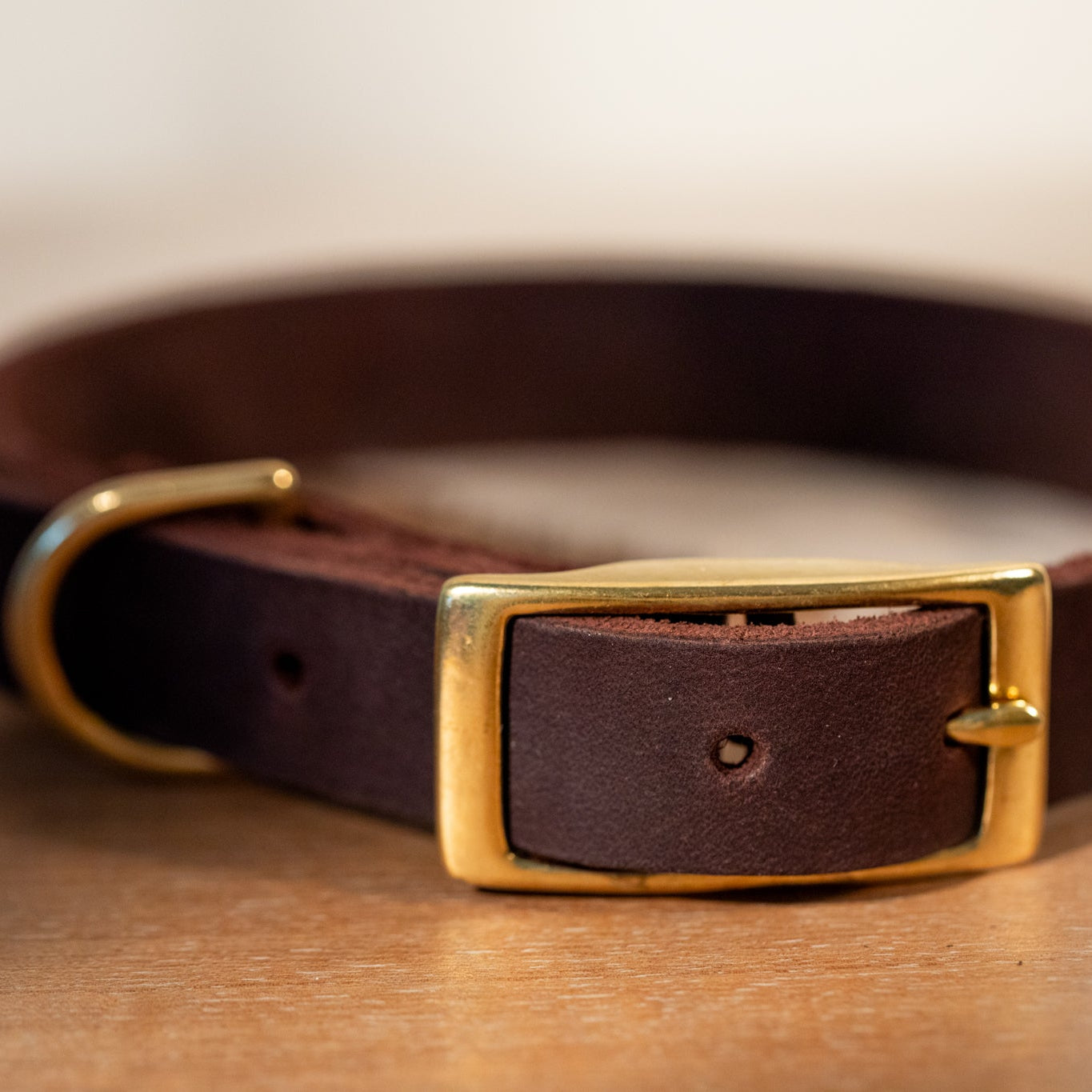 Partnerlook Set - Tova - Mocca Leder PUR - Halsband und Armband