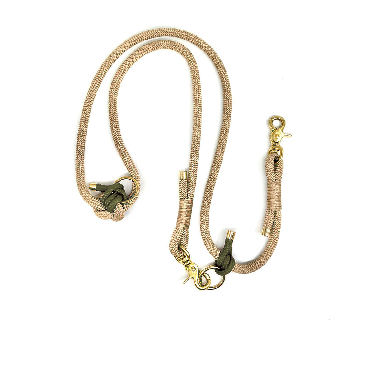 Tau-Leine "Strandgold" | Creme x Oliv