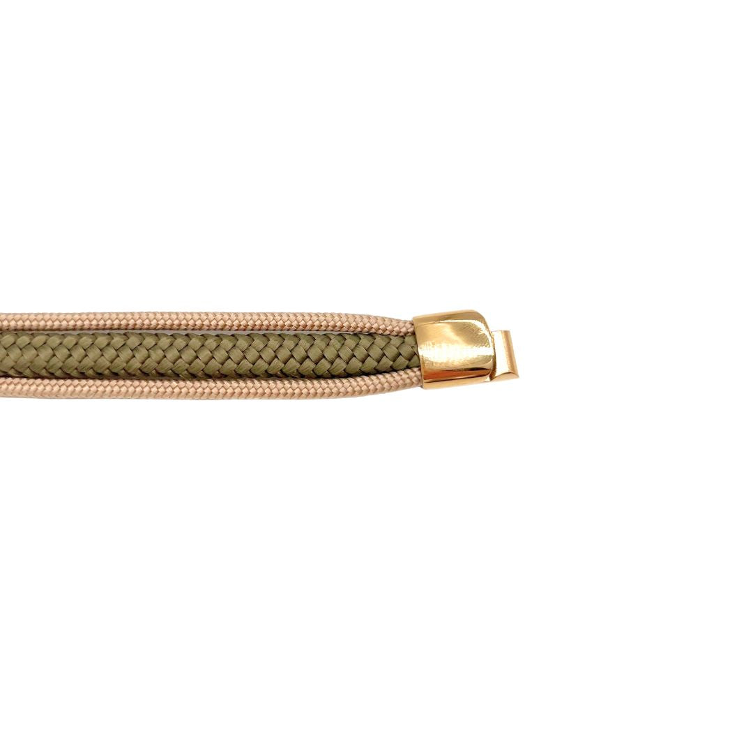 Armband „Nordlicht“ - Creme Oliv