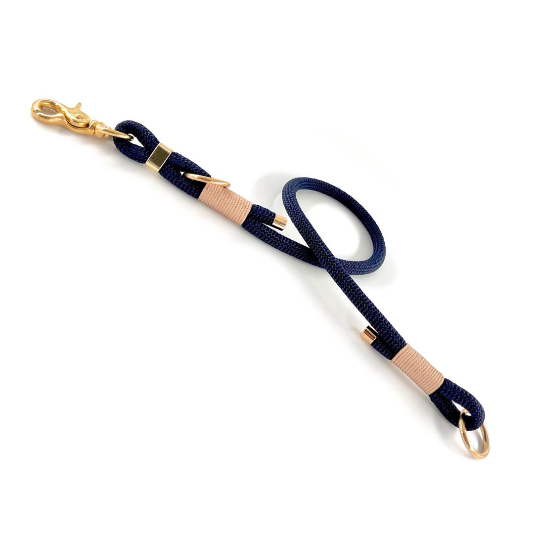 Switch & Style Leinen Adapter Koppelstück "Nordlicht" - Dunkelblau-Creme