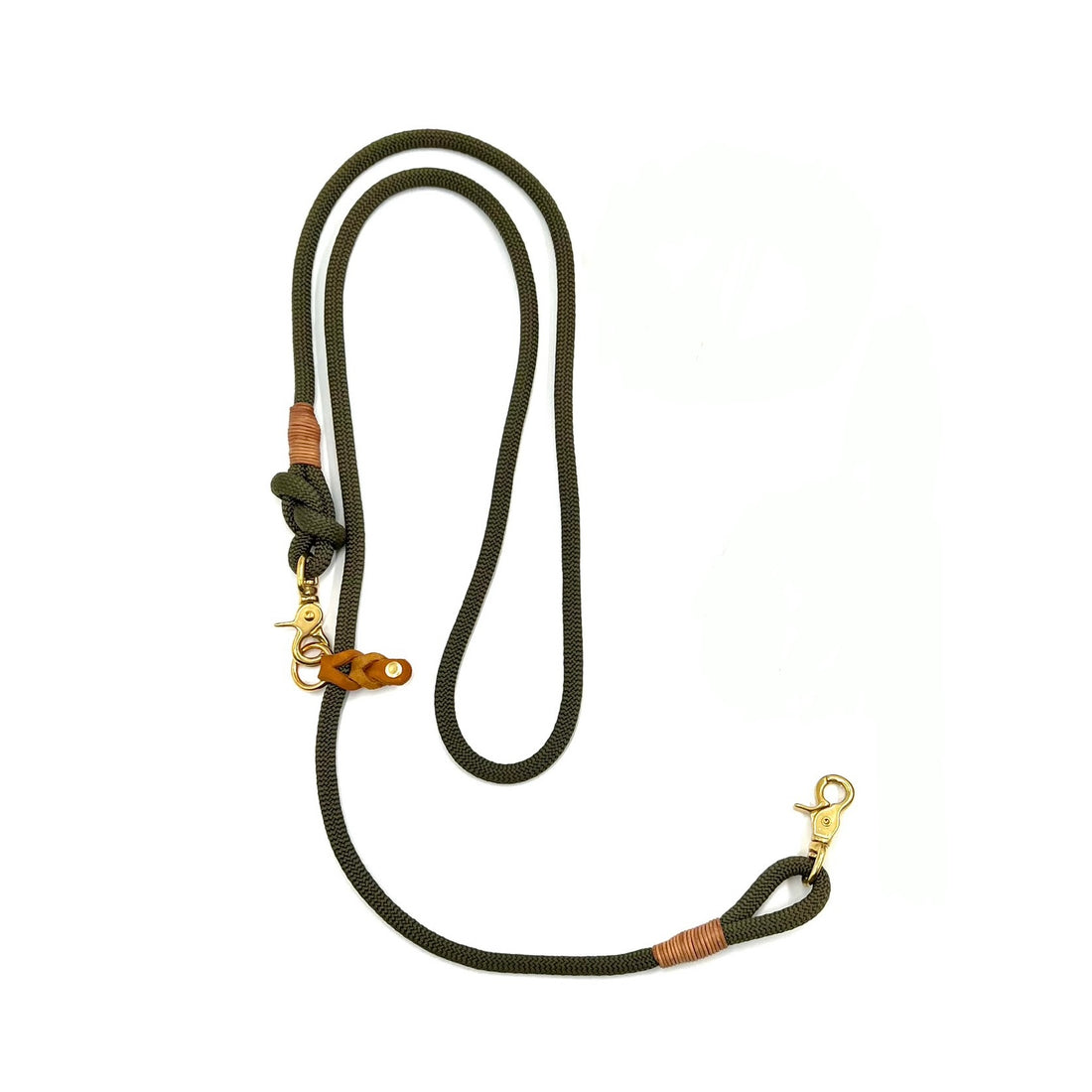 Tau-Leine "Waldgold" | Oliv-Cognac