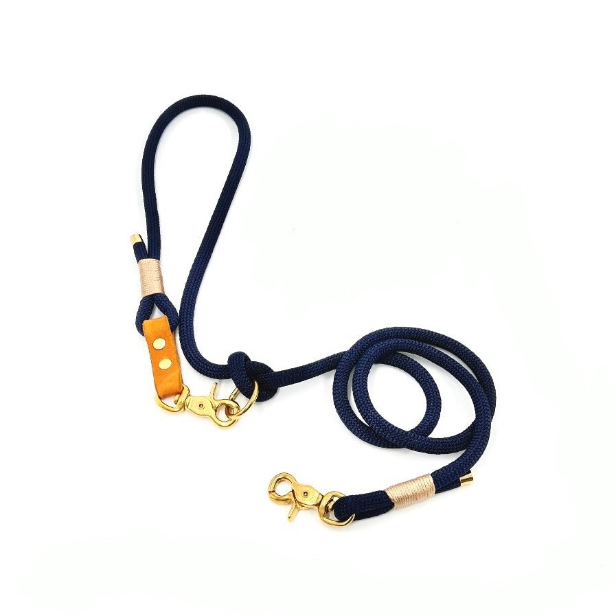 Tau-Leine "Nordlicht" | Dunkelblau-Creme