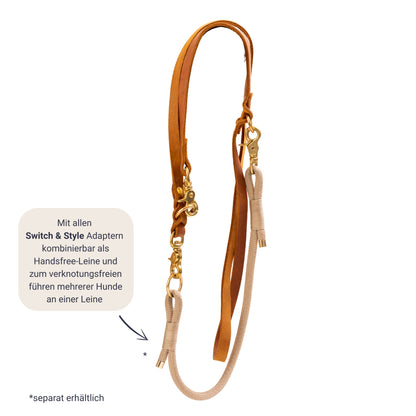 Leder Koppelleine - verschiedene Farben - Switch &amp; Style