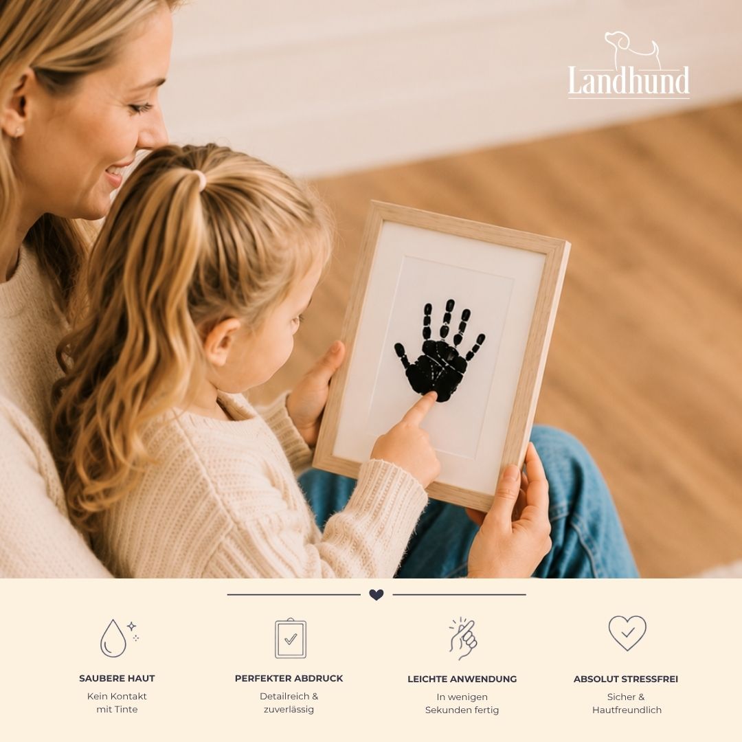 Abdruckset für Babys und Tiere mit Clean Touch Technologie