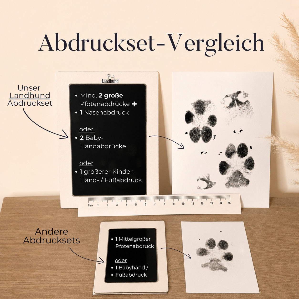 Abdruckset für Babys und Tiere mit Clean Touch Technologie