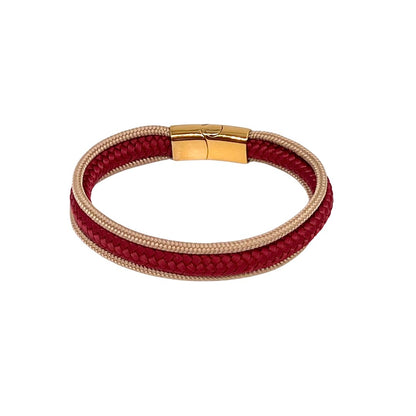 Armband „Nordlicht“ - Creme Bordeaux