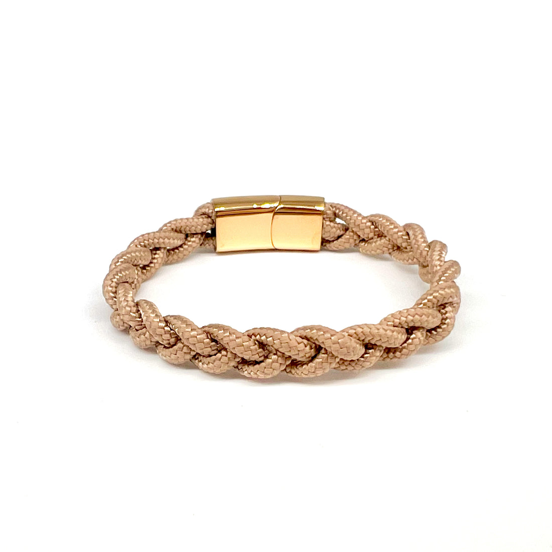 Armband „Wellentanz“ - Creme Gold
