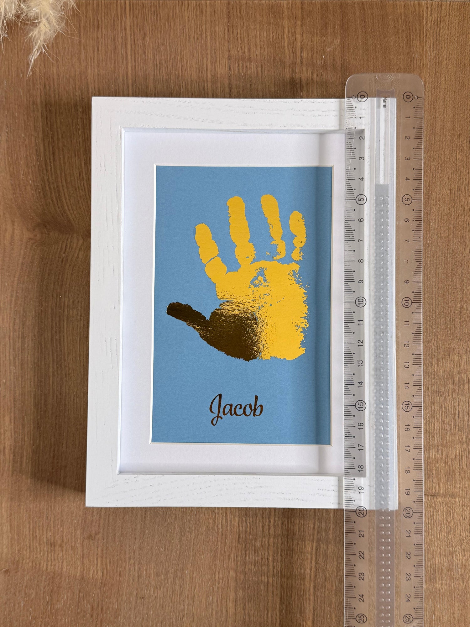 Baby Hand- &amp; Fußabdruck Bilderrahmen personalisiert