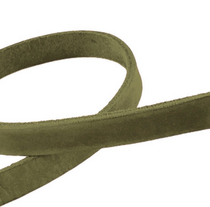 Fettleder oliv grün 