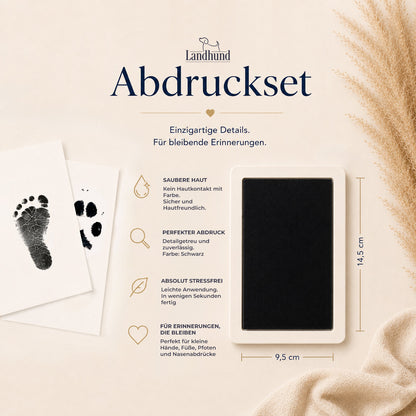 Abdruckset für Babys und Tiere mit Clean Touch Technologie