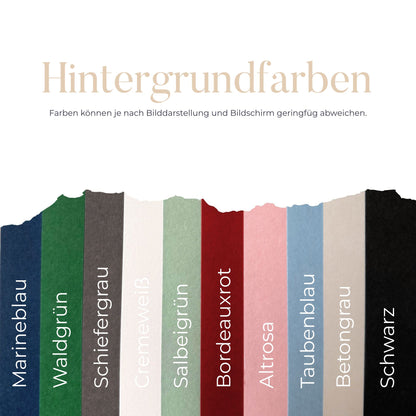 Deine handschriftliche Botschaft veredelt in Gold - gerahmt - Größe S - 20x15cm Rahmen