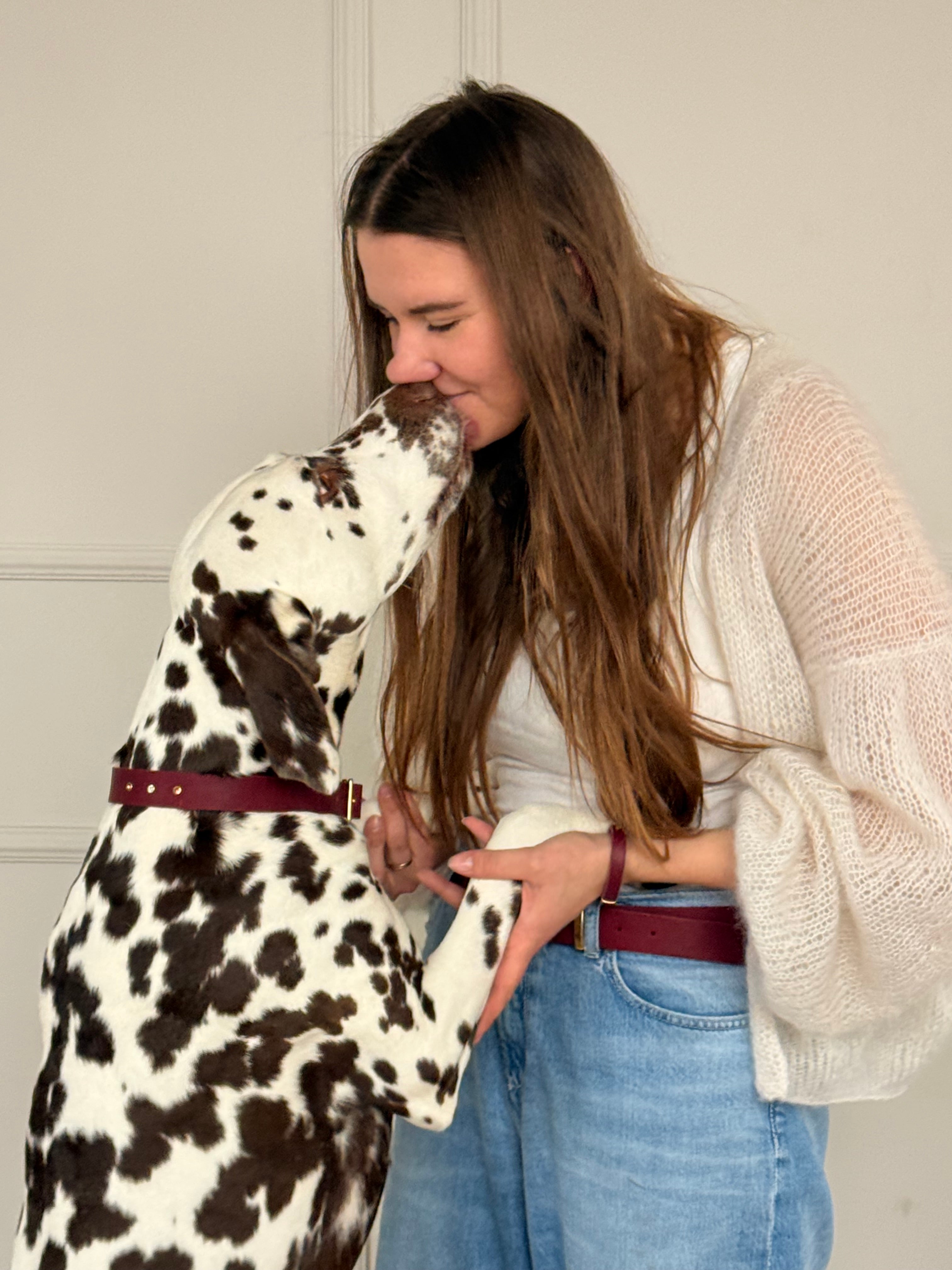 Leder-Gürtel Tova - Bordeaux