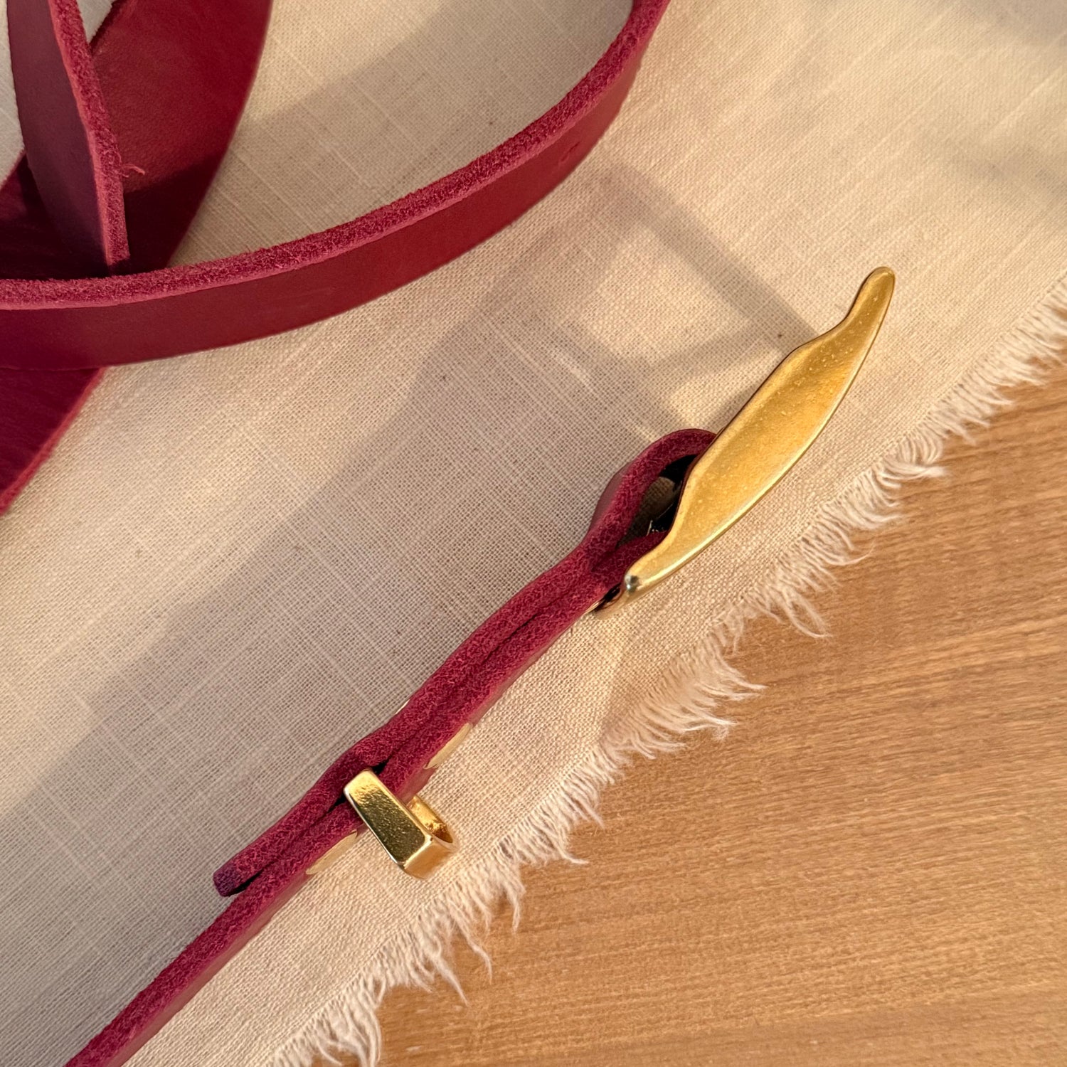 Leder-Gürtel Tova - Bordeaux