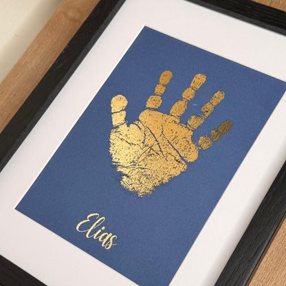 Baby Hand- &amp; Fußabdruck Bilderrahmen personalisiert