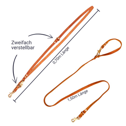 Leder Koppelleine - verschiedene Farben - Switch &amp; Style