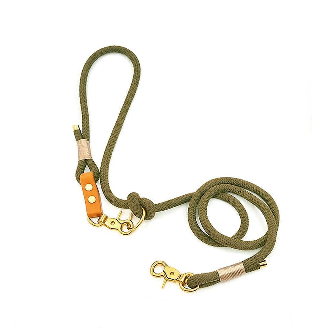 Tau-Leine "Nordlicht" | Oliv-Creme