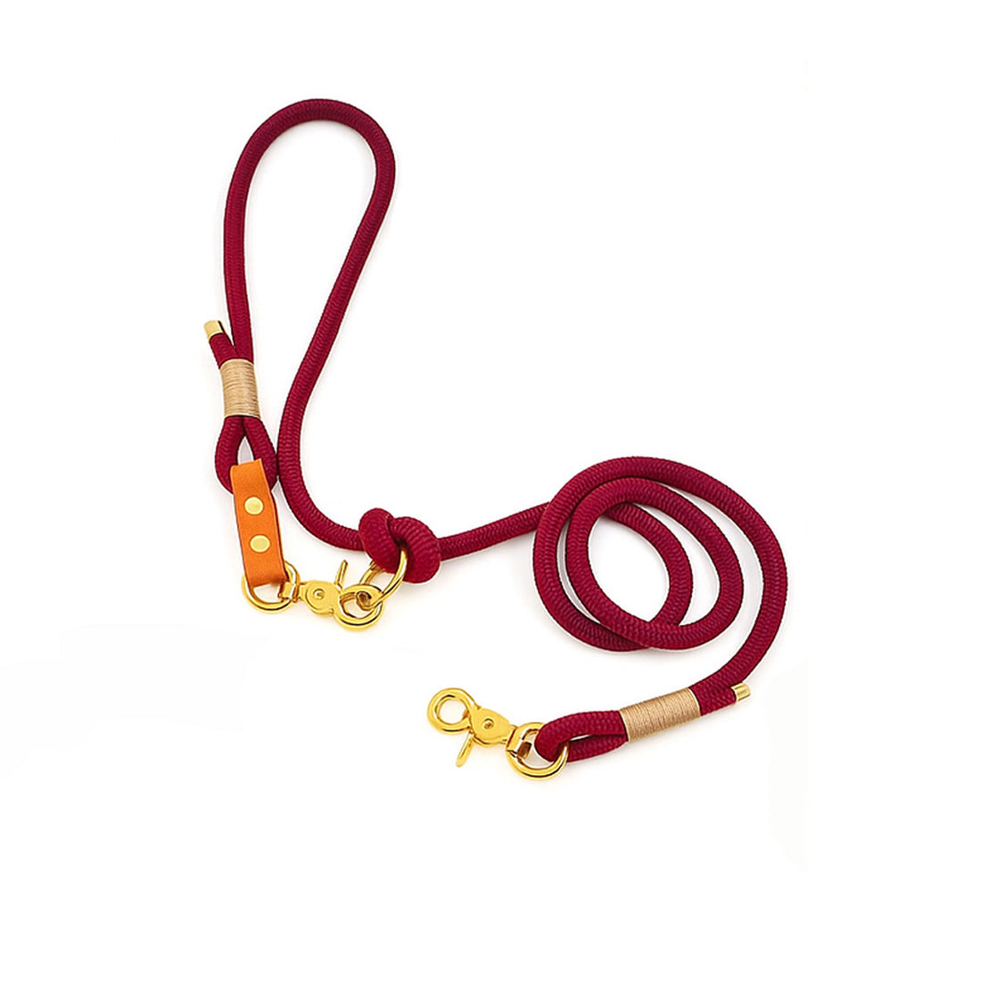 Tau-Leine "Nordlicht" | Bordeaux Creme