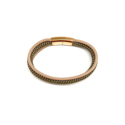 Armband „Nordlicht“ - Creme Oliv
