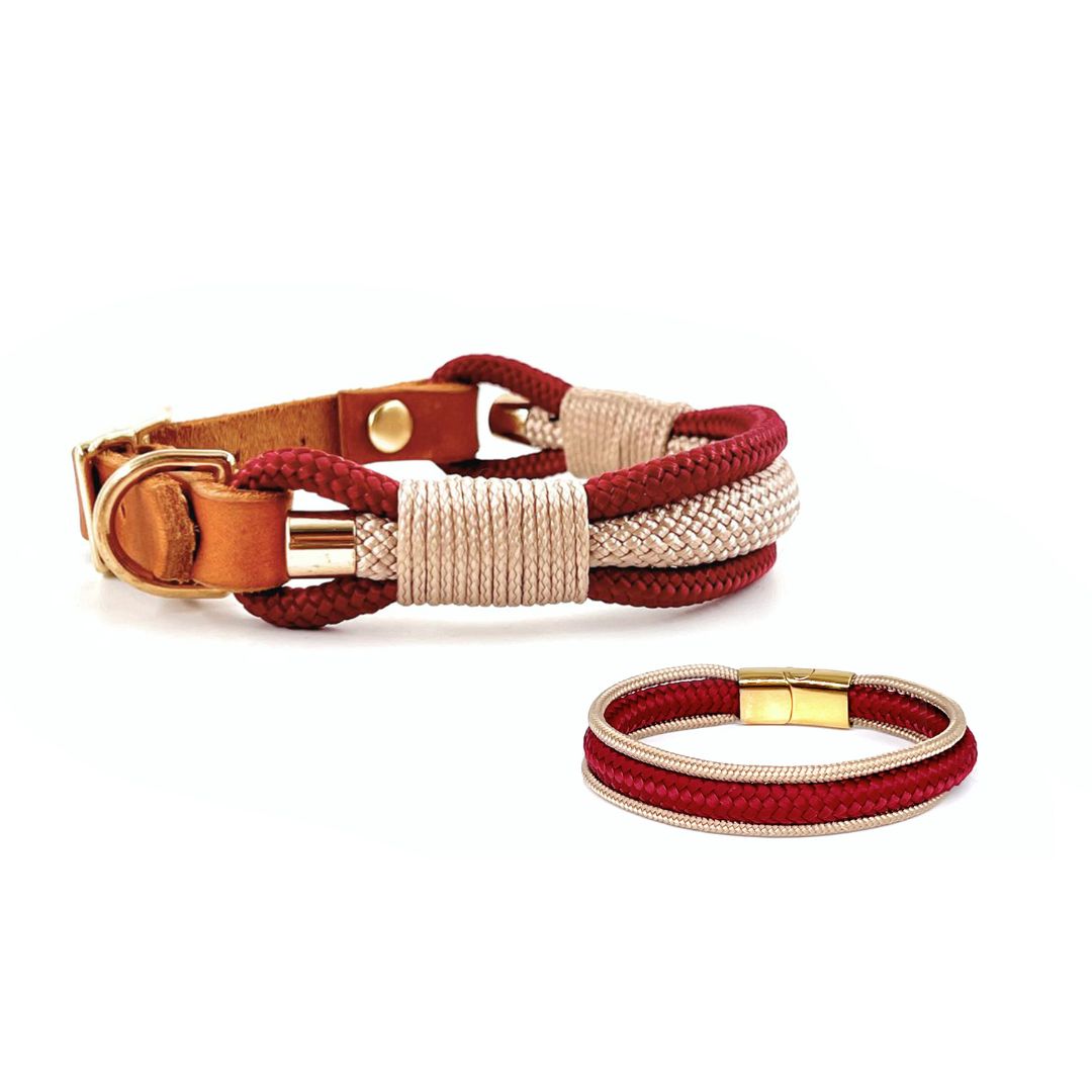 Partnerlook Tauhalsband und Tau Armband