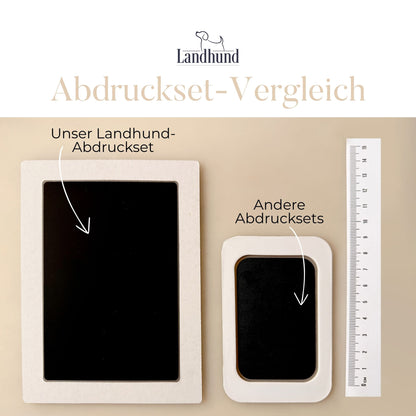 Baby Hand- &amp; Fußabdruck Bilderrahmen personalisiert